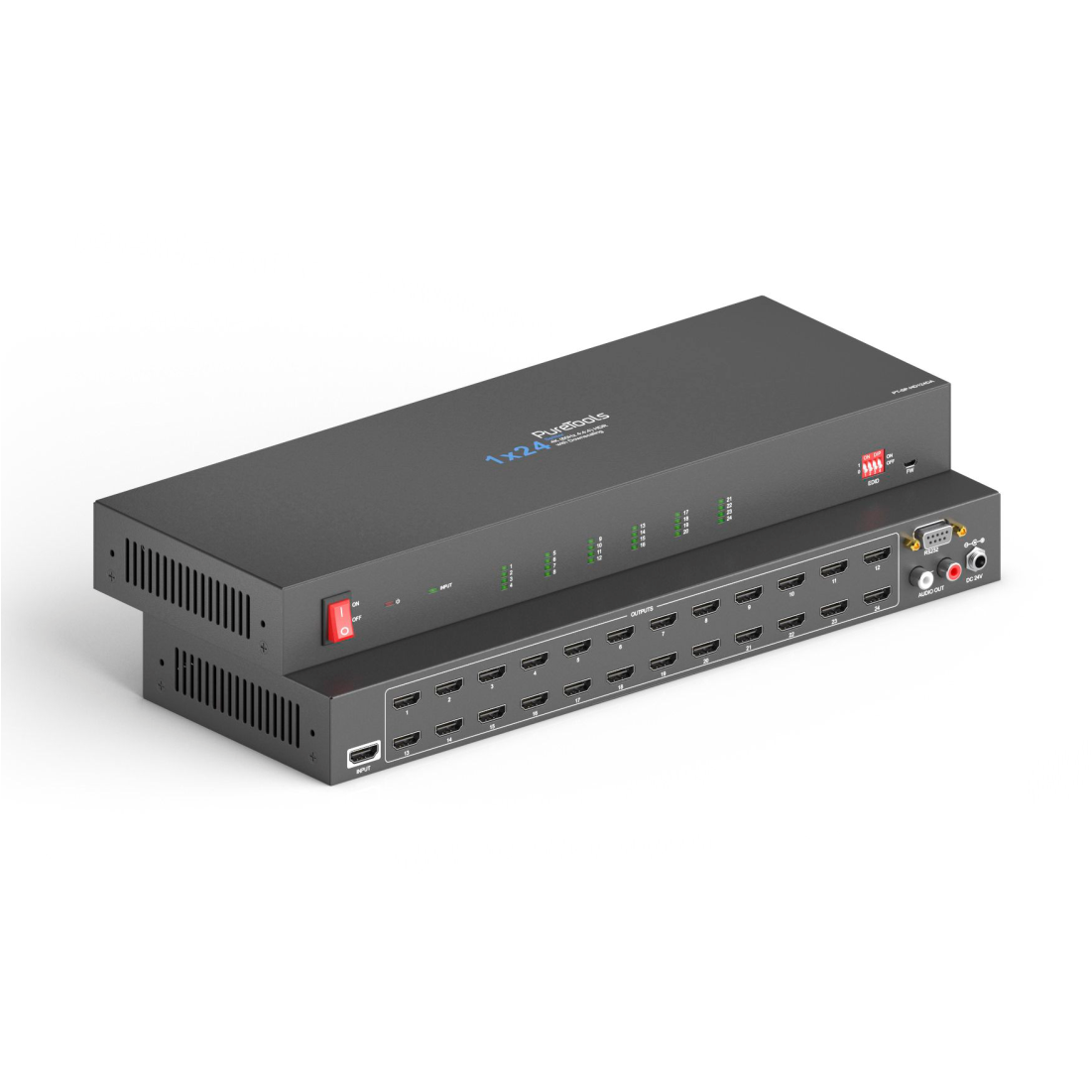 Распределитель (сплиттер) PureLink PT-SP-HD124DA 1:24, HDMI, 4K (60Hz 4:4:4)